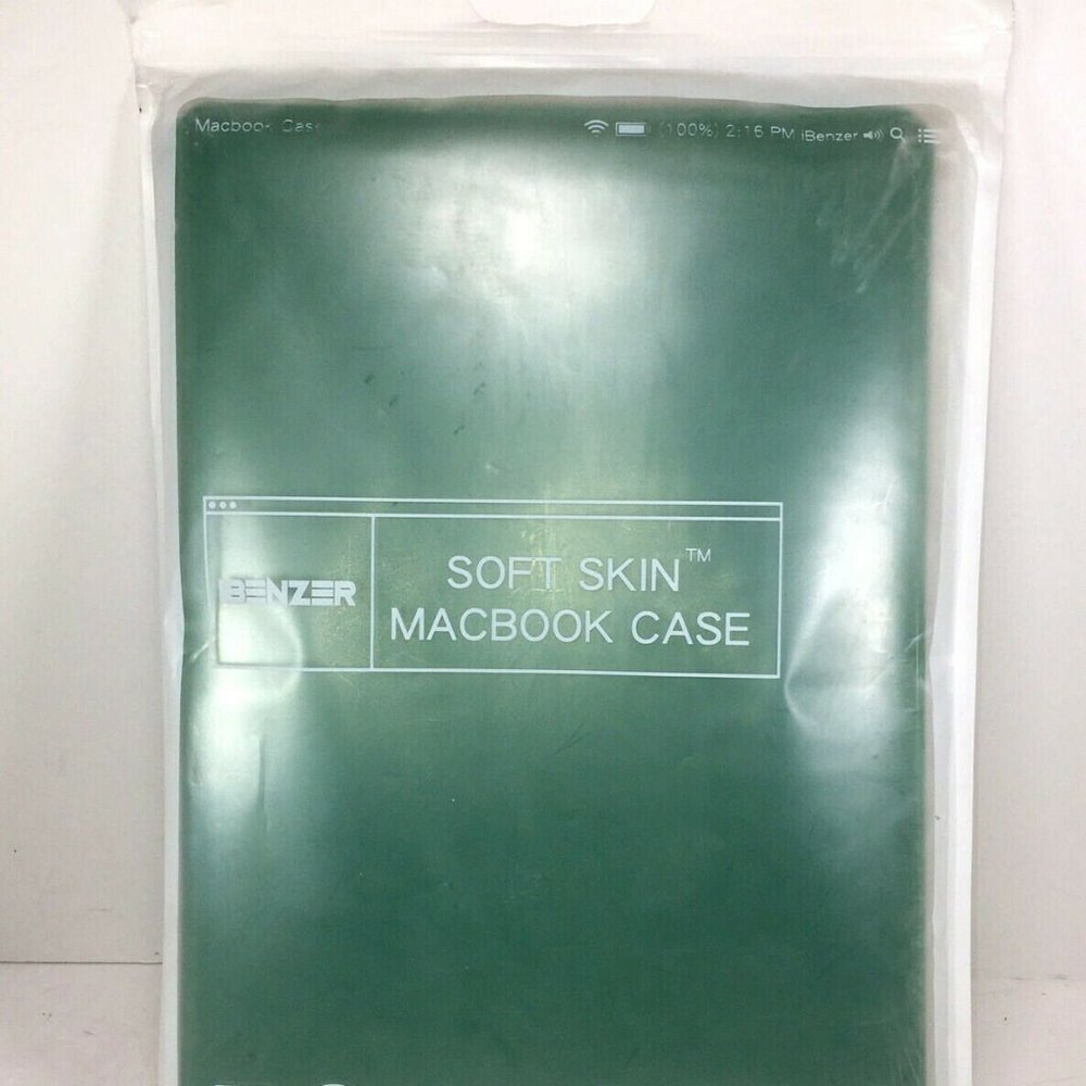 iBenzer Macbook Green Soft Skin Case 13”